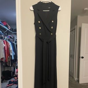 DKNY one piece black paint suit size 8